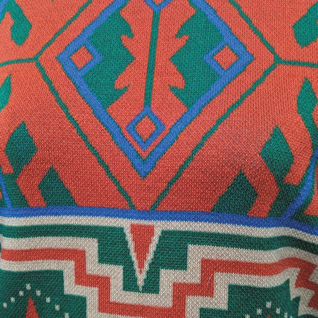 【PANGCHI 龐吉】出清品 對稱幾何紋飾短袖毛衣(2323252/41/85)