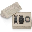 【CASIO 卡西歐】G-SHOCK 設計草圖 電路板的接線圖造型 多功能電子套錶 母親節 禮物(GMW-B5000EH-1)