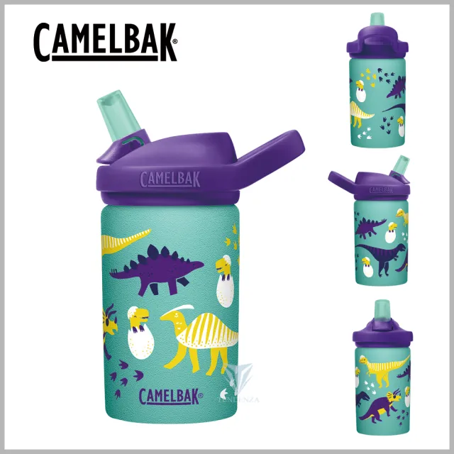 【CAMELBAK】400ml eddy+ 兒童吸管單層不鏽鋼水瓶(全新改款/霧面設計)