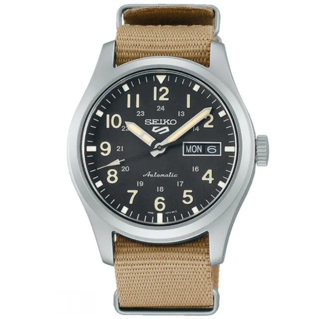 【SEIKO 精工】5 Sports系列 Lineup 復古軍風 機械腕錶 錶 週年慶 雙11 (SRPG35K1/4R36-10A0U)