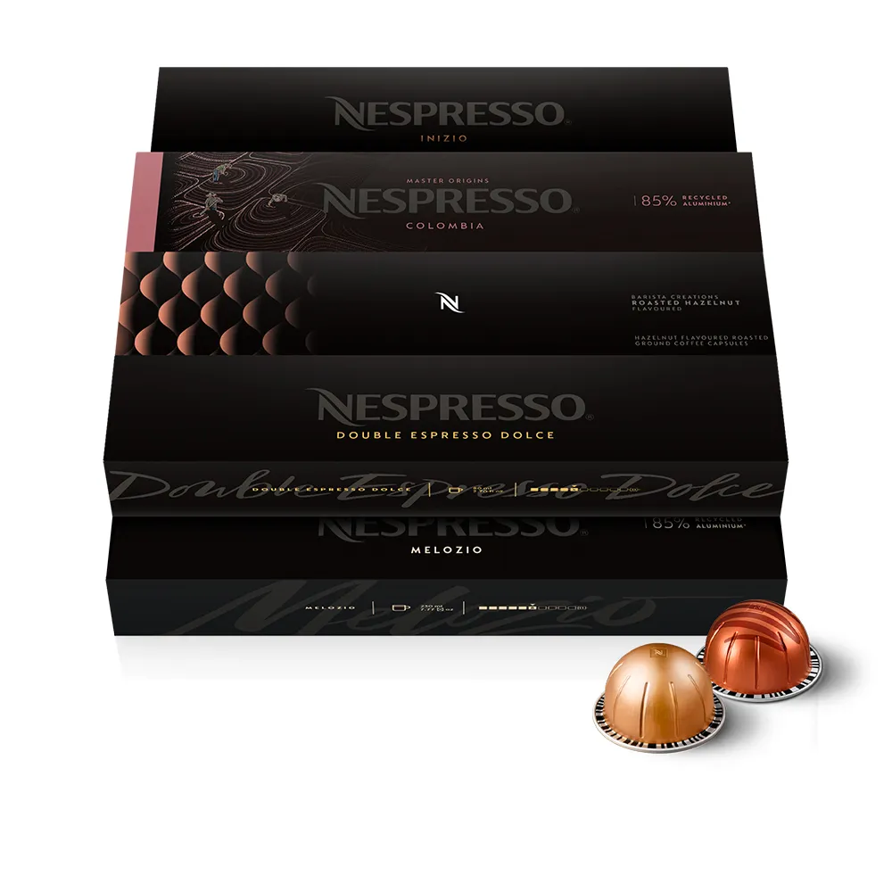 【Nespresso】Vertuo暢銷杯量咖啡膠囊_任選8條裝(8條/盒;僅適用於Nespresso Vertuo系列膠囊咖啡機)