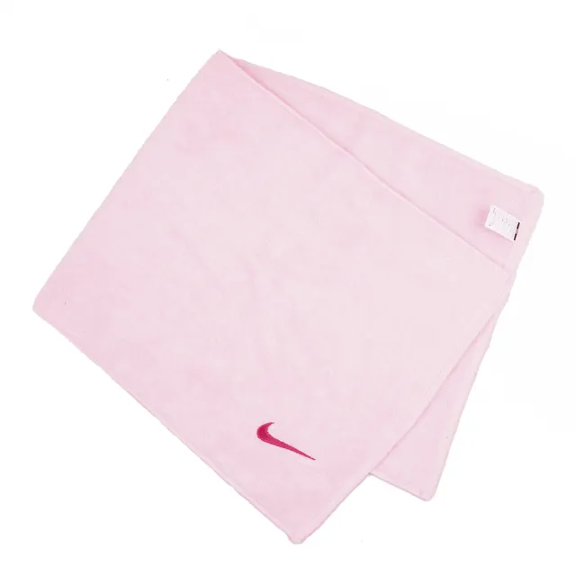 【NIKE 耐吉】Solid Core 毛巾 運動 瑜珈 登山 居家 80x35cm 淺粉(AC9637-606)