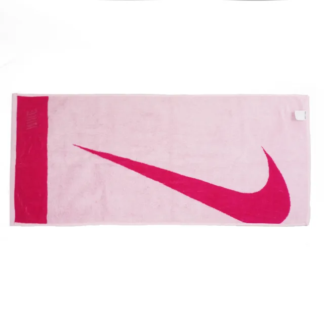 【NIKE 耐吉】Jacquard 毛巾 運動 瑜珈 登山 居家 80x35cm LOGO 粉(AC2383-664)