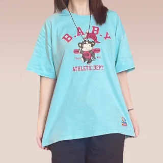 【YAKPAK】台灣製美國棉膠原蛋白寬大版女短袖上衣(此為寬大版 建議拿小一尺碼)