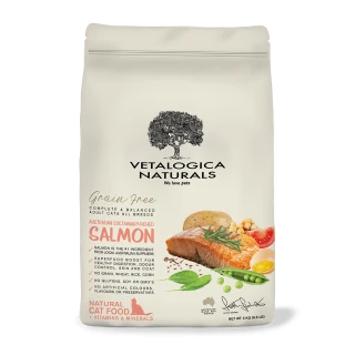 【Vetalogica 澳維康】營養保健天然貓糧 鮭魚3kg兩件優惠組(貓飼料 美膚)