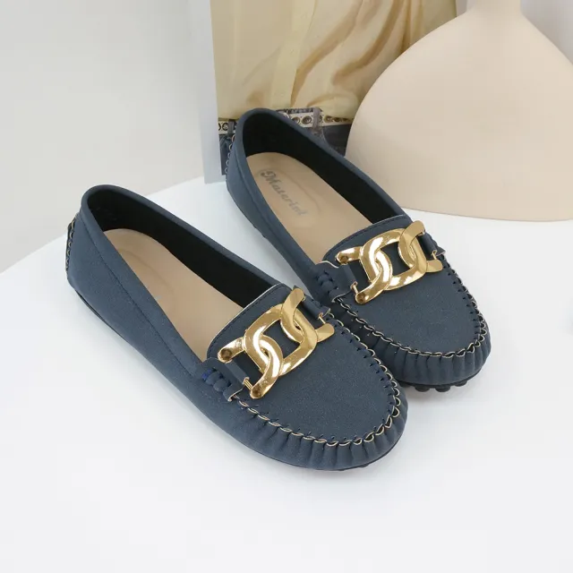 【MATERIAL 瑪特麗歐】女鞋 全尺碼23-27 懶人鞋 MIT時髦百搭豆豆鞋 T53046(懶人鞋)