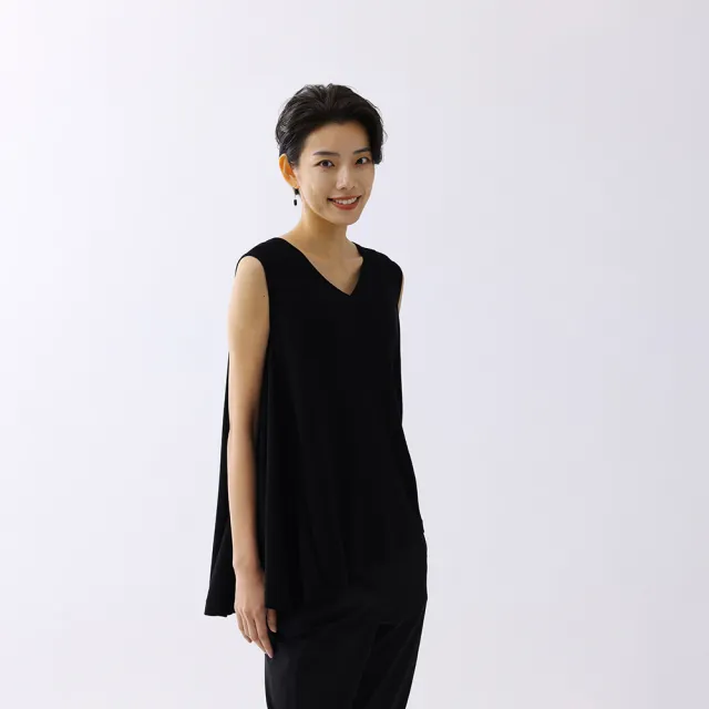 【giordano ladies】23SS_不對稱設計V領背心(02353036)