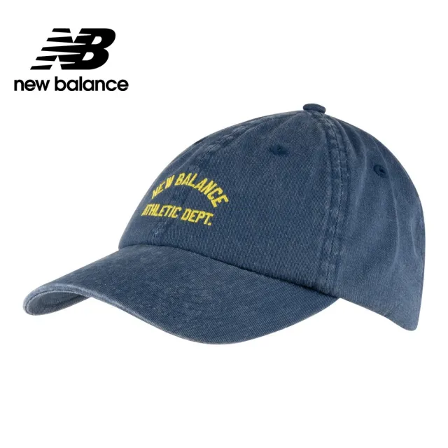 【NEW BALANCE】NB 刺繡斜紋布棒球帽/老帽_LAH01003NNY_中性_牛仔藍