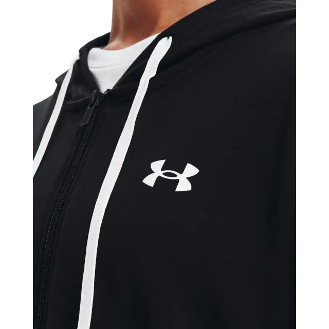 【UNDER ARMOUR】UA 女 Rival Terry 外套_1370941-001(黑)