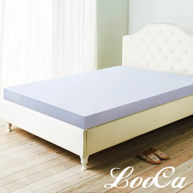 【LooCa】吸濕排汗12cm記憶床墊-共2色(加大6尺-送枕+被)