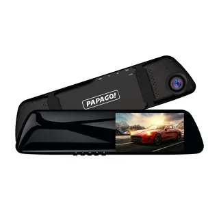 【PAPAGO!】FX770 前後雙錄 大廣角 後視鏡型 行車記錄器(行車記錄器/科技執法預警/GPS測速提醒/10米後拉線)