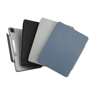【MAGEASY】iPad Pro 12.9吋 FACET 全方位支架透明背蓋保護套(通用2024 Air 13)