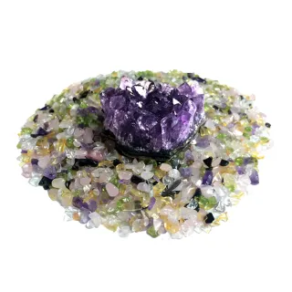 【A1 寶石】日本頂級天然紫水晶簇-加贈五行水晶
