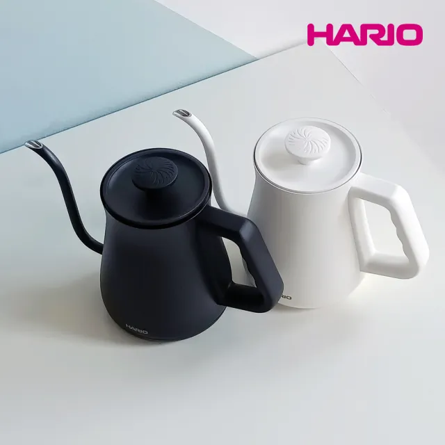 【HARIO】阿爾法溫控細口手沖壺-650ml-白色(細嘴 EKA 台灣製 咖啡)