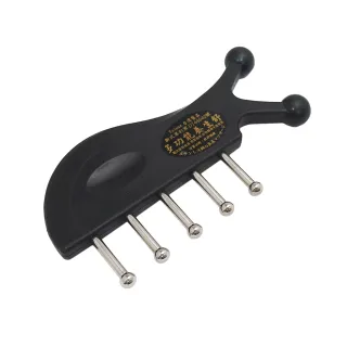 一品川流魔法舒-多功能按摩器-黑魚5釘-2入(刮痧器)