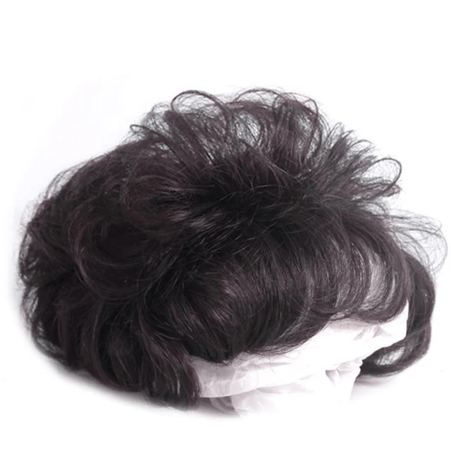 米蘭精品 假髮真髮補髮片(蓬鬆短捲髮自然大面積女假髮2色74gy9)