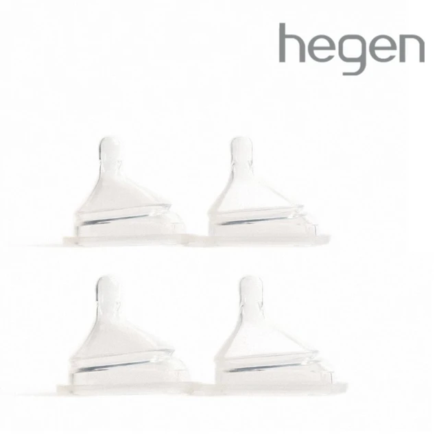 hegenhegen 防脹氣真實擬乳智慧奶嘴-微慢速『四入組』(奶瓶 母嬰用品 新生禮 月子中心 不含塑化劑)