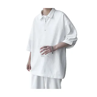 【CPMAX】韓版華夫格紋polo衫(短袖上衣 寬鬆簡約短袖T恤 薄款夏季男裝 T248)