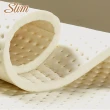 【SLIM抗菌舒眠型】日本銀纖維記憶膠乳膠透氣獨立筒床墊(雙人加大6尺)