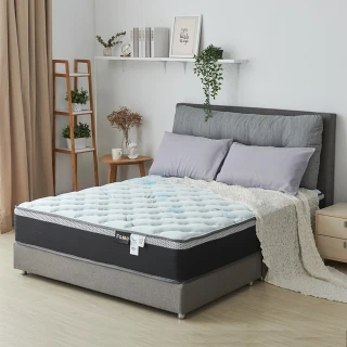 【FAMO 法摩】太空智涼紗+涼感記憶膠  硬式獨立筒床墊(雙人加大6尺)