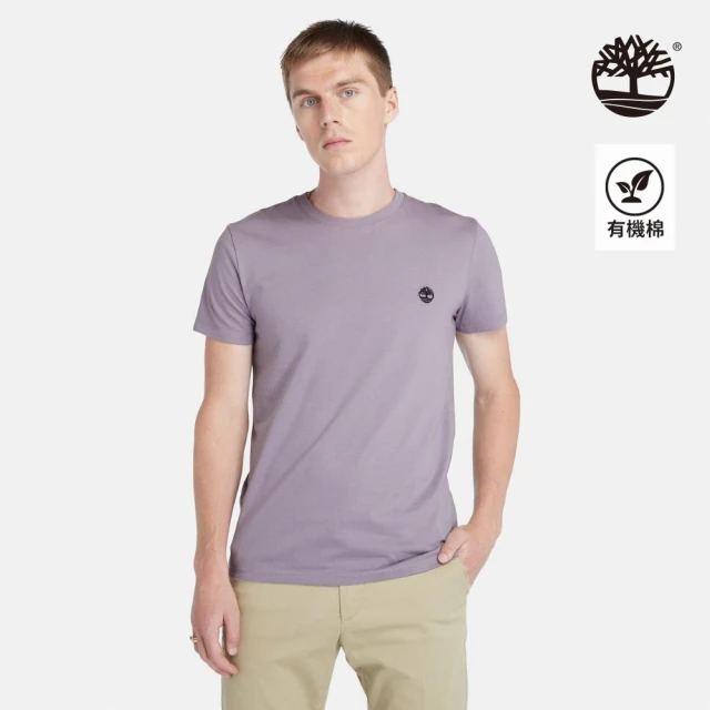 Timberland 男款灰紫色短袖T恤(A2EKJEG7)