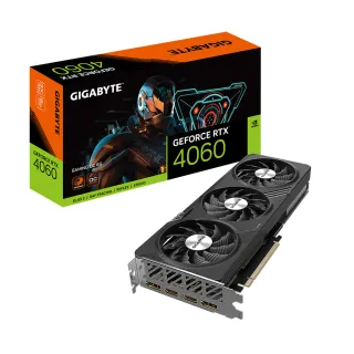 【GIGABYTE 技嘉】RTX4060 GAMING OC 8G 顯示卡(送 技嘉 AORUS M2輕量電競滑鼠)