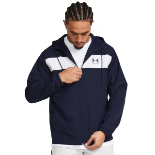 【UNDER ARMOUR】UA官方直營 男 Woven防風外套_1361621-410(深藍)