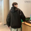 【CPMAX】日系提花連帽長袖帽T(純色連帽長袖上衣 鬆百搭休閒上衣 秋冬季男裝 T269)