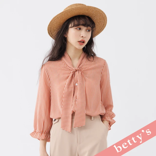 betty’s 貝蒂思 噴槍花朵字母印花寬版T-shirt(