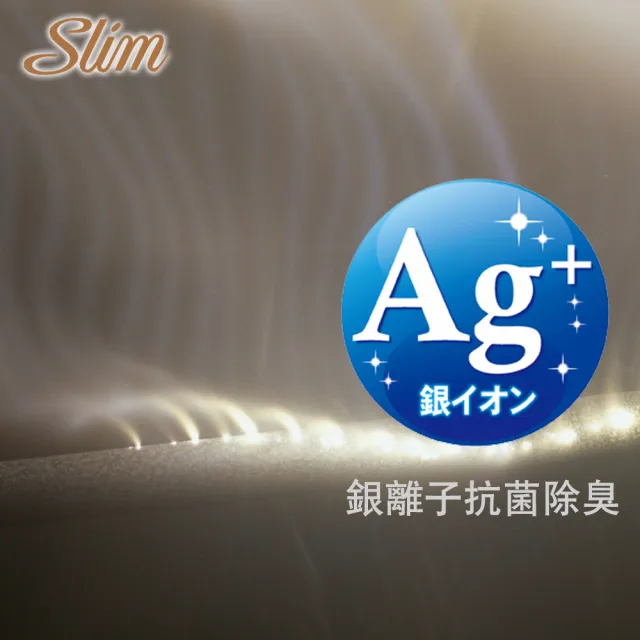 【SLIM奢華紓壓型】銀離子蠶絲乳膠記憶膠獨立筒床墊(單人加大3.5尺)
