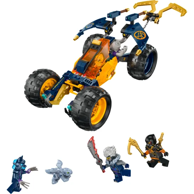 【LEGO 樂高】旋風忍者系列 71811 亞林的忍者越野車(交通工具 忍者玩具)