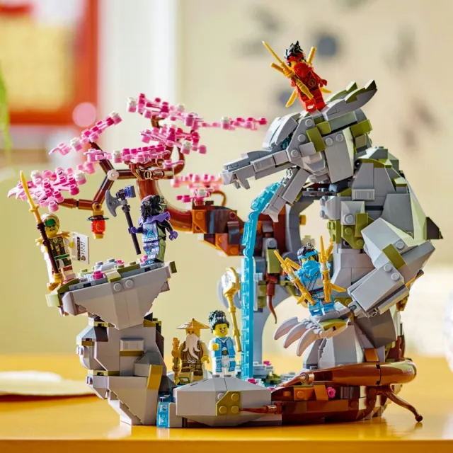 【LEGO 樂高】旋風忍者系列 71819 龍石神殿(建築模型 忍者玩具)