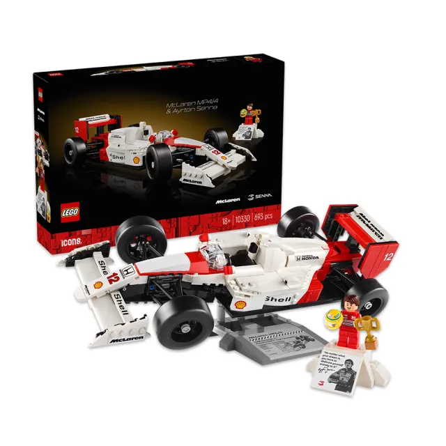 【LEGO 樂高】Icons 10330 McLaren MP4/4 & Ayrton Senna(麥拉倫 賽車)
