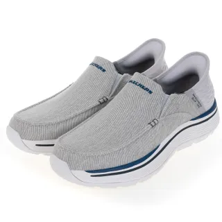 【SKECHERS】男鞋 休閒系列 瞬穿舒適科技 REMAXED(204839GRY)