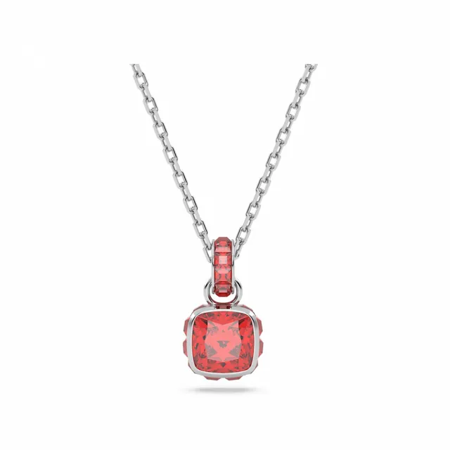 SWAROVSKI 官方直營】Birthstone 鏈墜方形切割鍍白金色(網上獨家