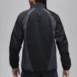 【NIKE 耐吉】Jordan 男款 黑灰色 立領 雙拉鍊 防風 風衣 運動 休閒 外套 FN5849-010