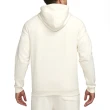 【NIKE 耐吉】男款 米白色 套頭 Fleece 連帽 帽T 長袖 上衣 FB7124-027