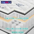 【FAMO 法摩】雙層獨立筒床墊-抗菌防靜電/乳膠/記憶膠/3D透氣(雙人加大6尺)
