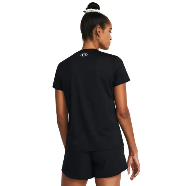 【UNDER ARMOUR】UA 女 Tech Solid 短袖T-Shirt_1384231-001(黑色)