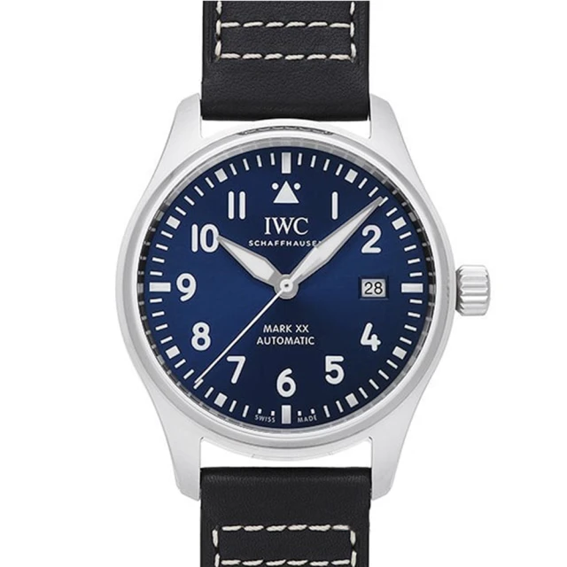 IWC 萬國錶 馬克二十飛行員皮帶款x藍面藍皮帶x40mm(IW328203)