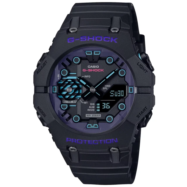 CASIO 卡西歐CASIO 卡西歐 G-SHOCK 藍牙連線 科幻世界 雙顯腕錶(GA-B001CBR-1A)