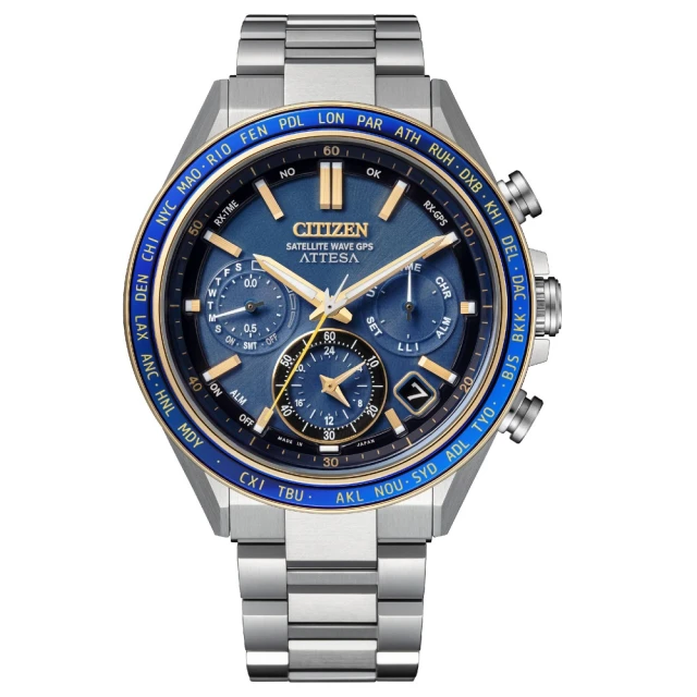 CITIZEN 星辰CITIZEN 星辰 海王星限量鈦金屬光動能GPS對時錶/44.6mm(CC4054-68L)