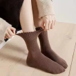 【D.studio】韓版加絨加厚中筒保暖襪/5件組(長筒 睡眠襪 保暖襪 中筒襪 襪子 發熱襪 內刷毛襪 SO35)