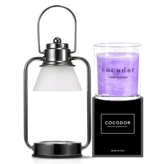 【cocodor】小型融燭燈+香氛蠟燭170g(超值優惠組)