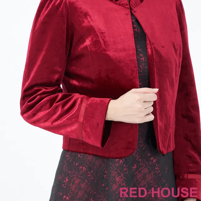 【RED HOUSE 蕾赫斯】立領絨布外套(共二色)