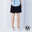 【MYVEGA 麥雪爾】MA高含棉袋蓋褲耳後鬆緊短裙-黑(2024春夏新品)