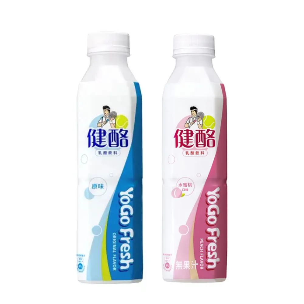 【金車/伯朗】健酪乳酸飲料580ml/箱+健酪乳酸-水蜜桃口味580ml/箱