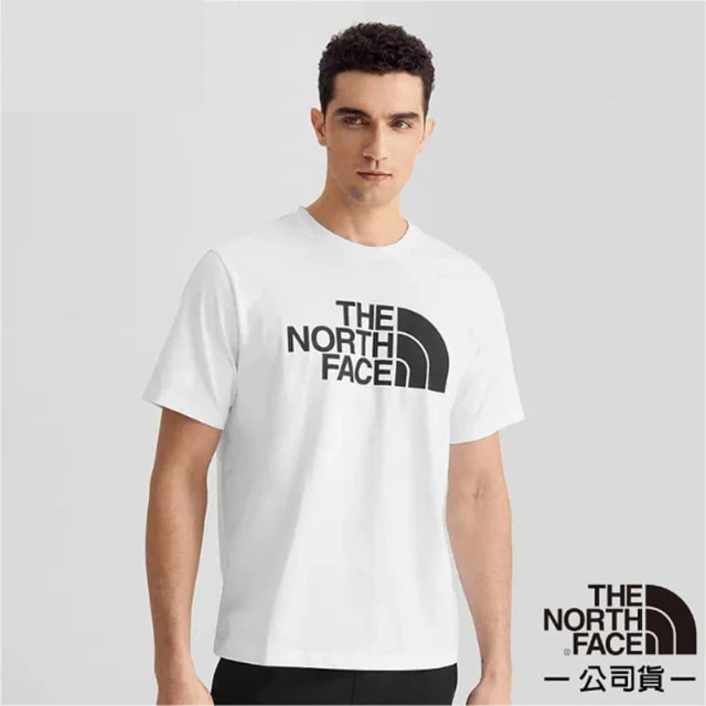 The North Face 男款 柔軟透氣純棉短袖圓領T恤_亞洲版型/休閒衫.運動上衣(7WCI-FN4 白 N)