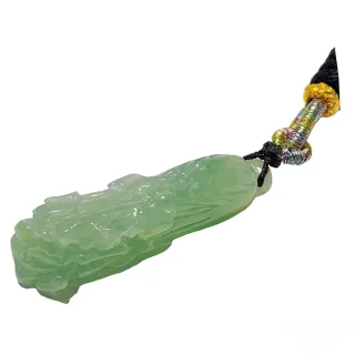 【A1 寶石】天然緬甸高冰種翡翠白菜吊飾-吊墜項鍊墜飾-同翡翠手鐲保值(附證書)