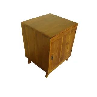 【吉迪市柚木家具】柚木單門右開邊櫃 RPNA018CR(收納櫃 木櫃 櫃子 置物櫃 床頭櫃)